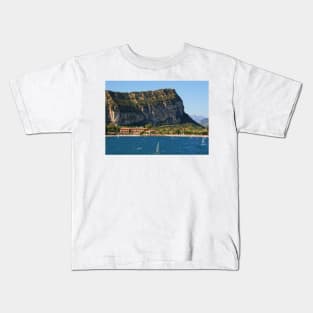 Windsurfers at Torbole, Lake Garda Kids T-Shirt